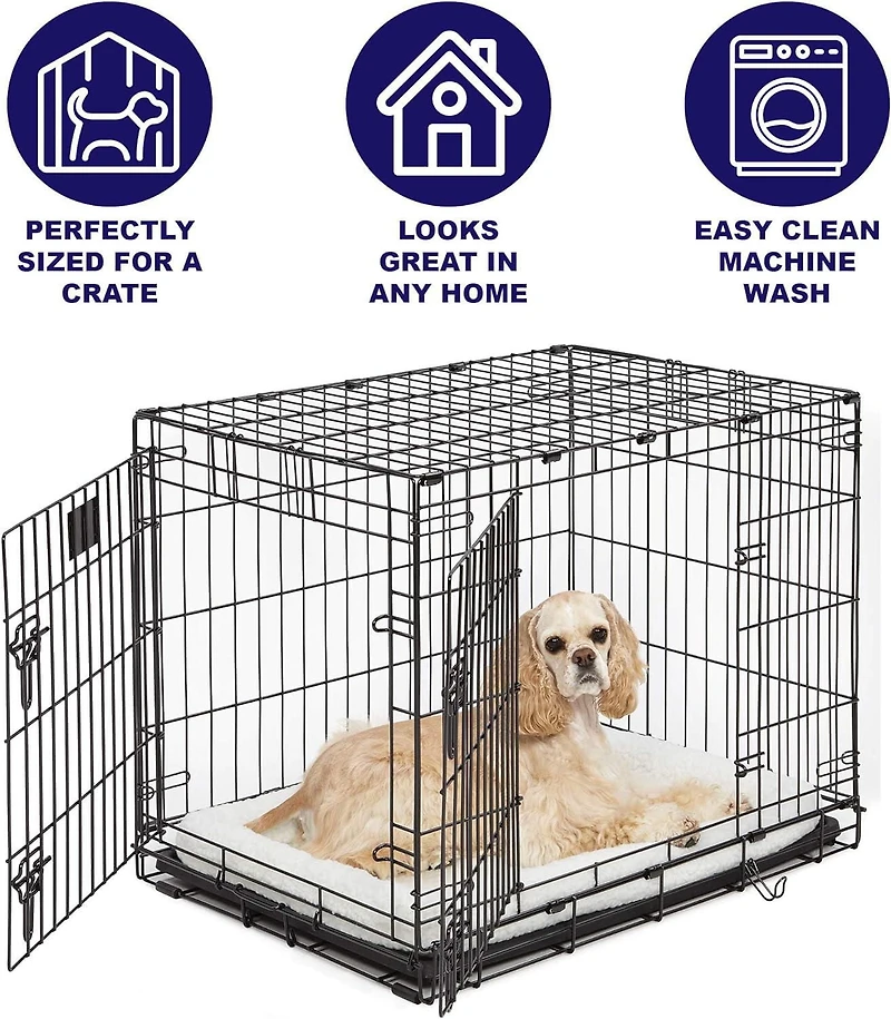 Midwest Homes For Pets Midwest Quiet Time Natural Fleece Dog Bed