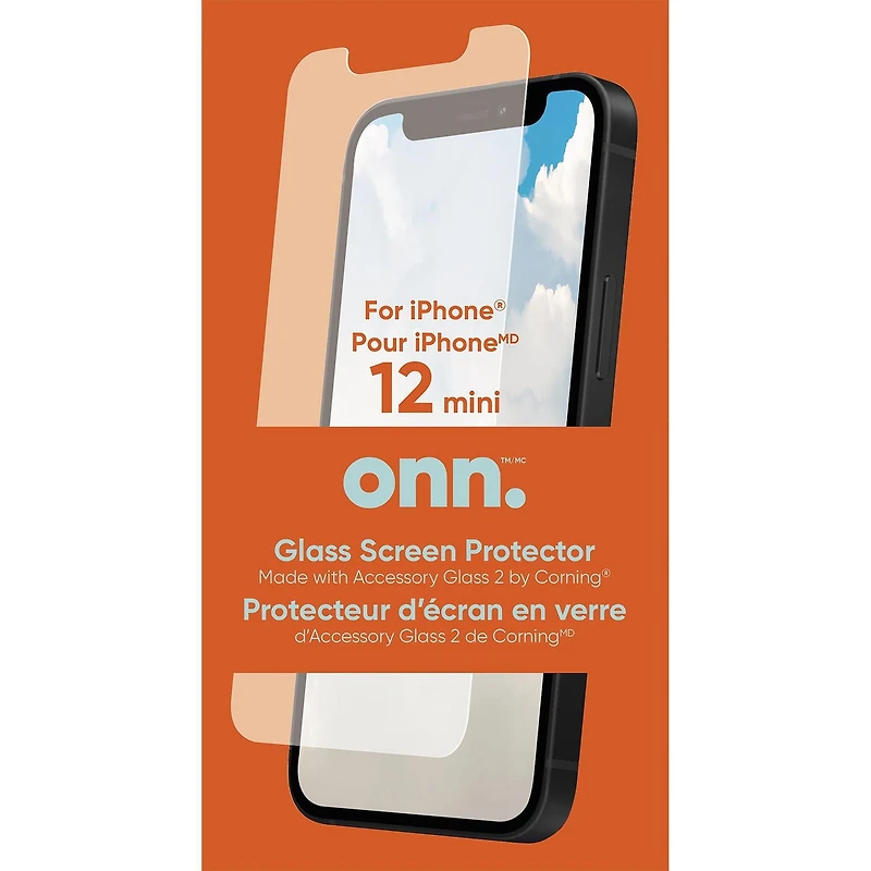 onn. iPhone 12 mini Screen Protector