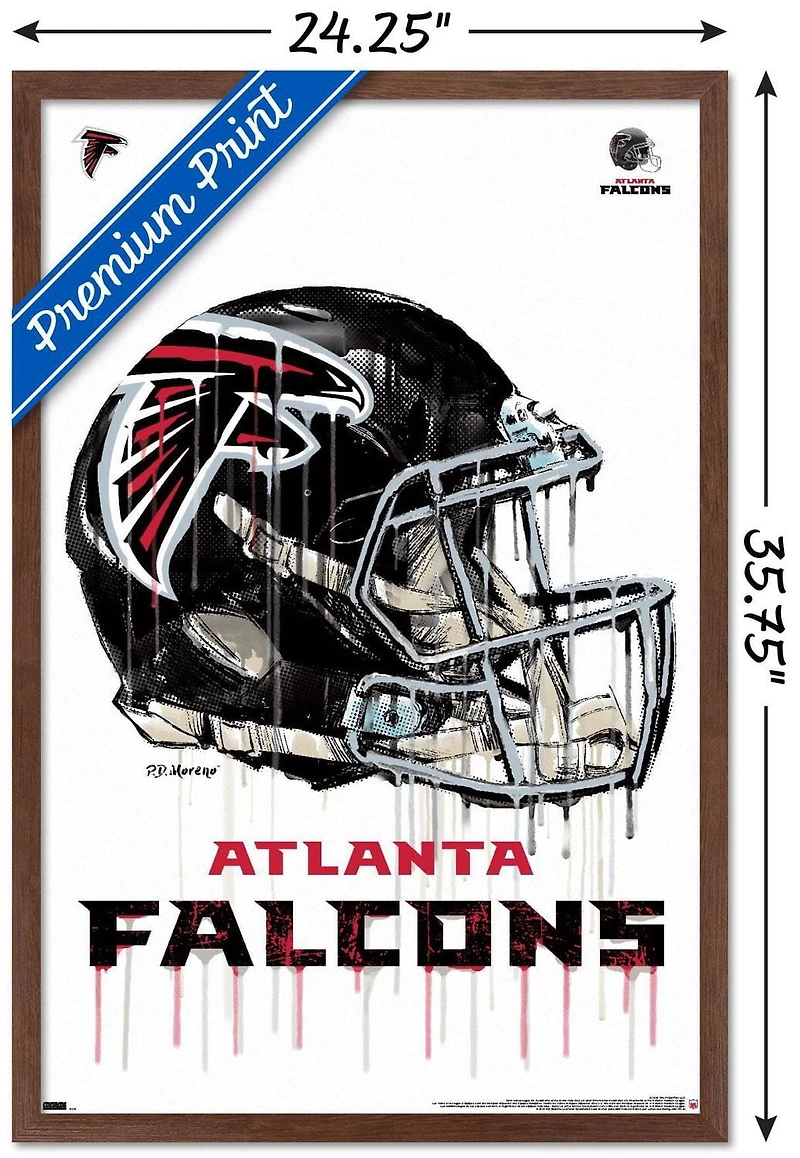 NFL Atlanta Falcons - Drip Helmet 20 Wall Poster