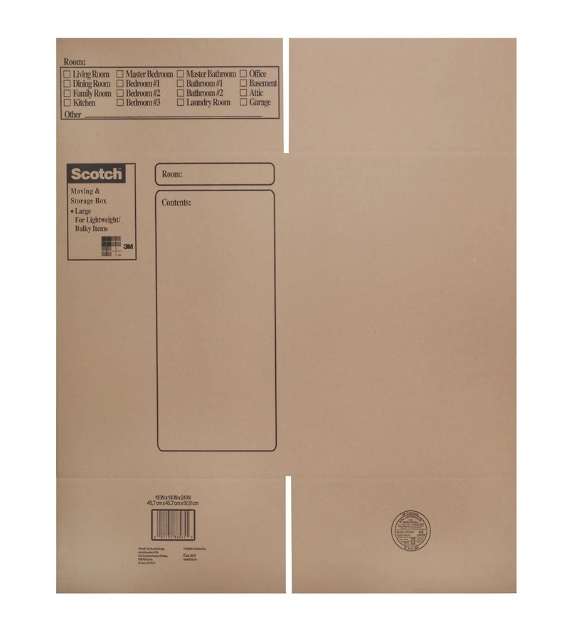 Boîte pour déménagement et entreposage 8028-ESF-F18 Scotch®, 45,7 x 45,7 x 61 cm (18 x 18 x 24 po)