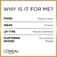 L'Oréal Paris Age Perfect Hydrating Core Lipstick, Pro-Vitamin B5, No Feathering, Bright Mocha 102