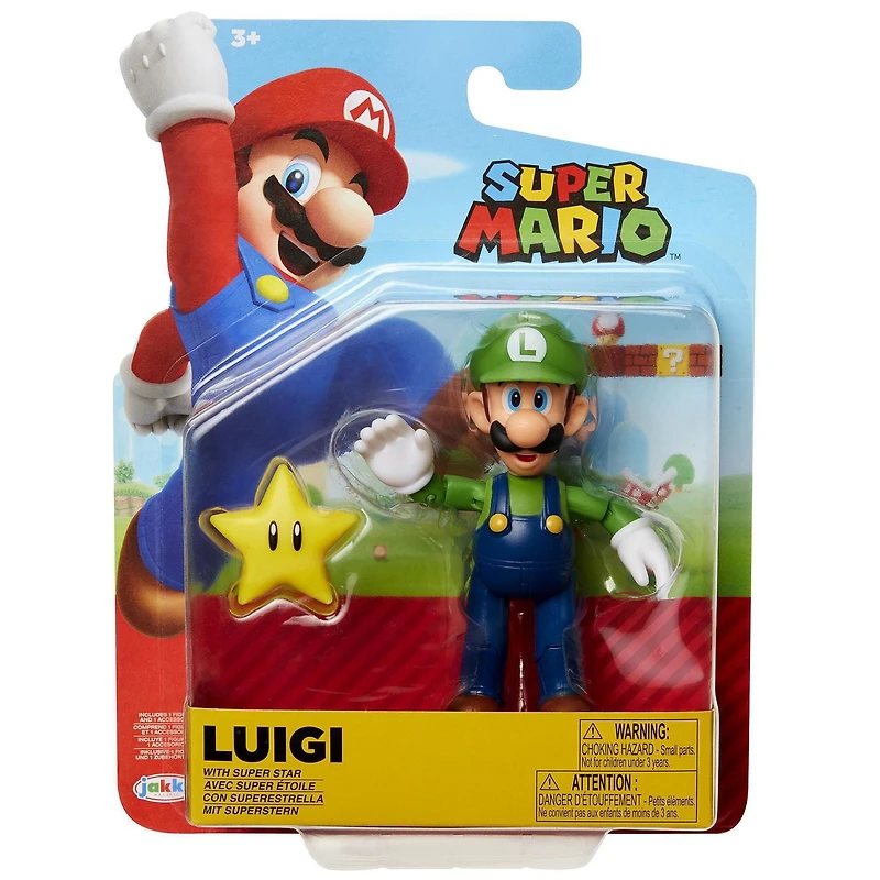 Nintendo 4po figure de Luigi avec étoile