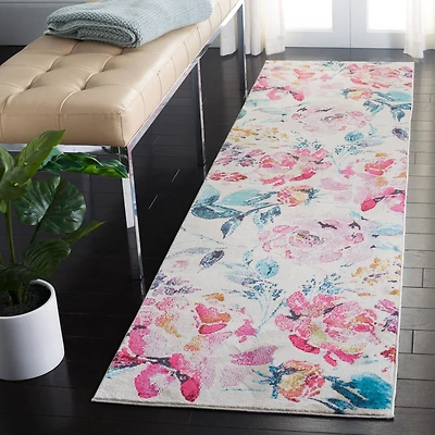 SAFAVIEH Lillian Hadi Floral Brushed Area Rug