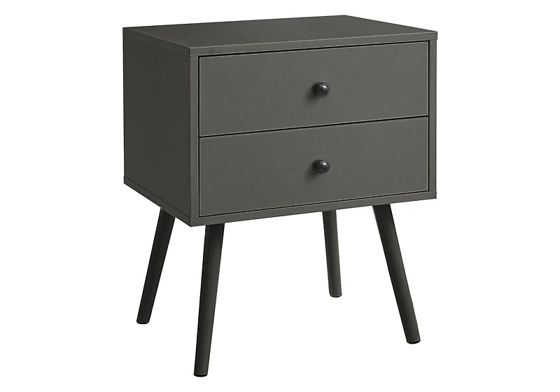 Monarch Specialties Accent Table, Bedroom, End, Living Room, Nightstand, Side Table, Storage Drawer, White Laminate, Modern, Contemporary
