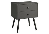 Monarch Specialties Accent Table, Bedroom, End, Living Room, Nightstand, Side Table, Storage Drawer, White Laminate, Modern, Contemporary
