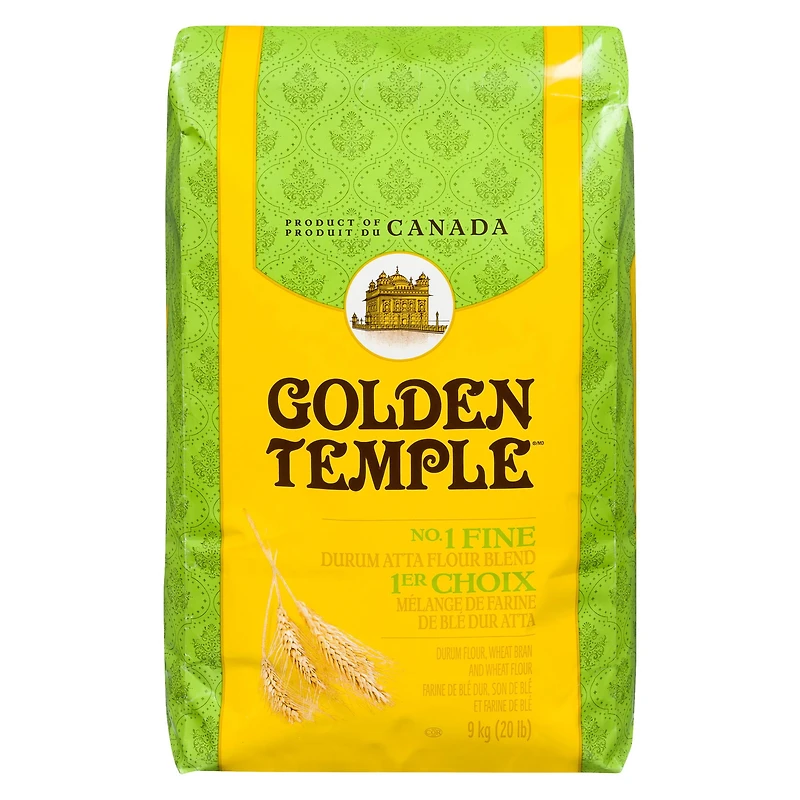 Golden Temple No.1 Fine Durum Atta Flour Blend 9kg, 9.07 kg