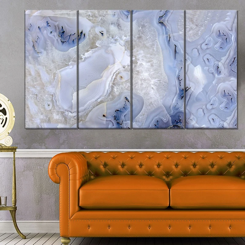 Design Art Agate Stone Background Abstract Canvas Wall Art Print