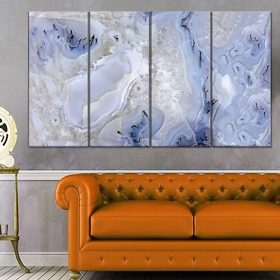 Tableau mural sur toile imprimée Design Art Pierre Agate