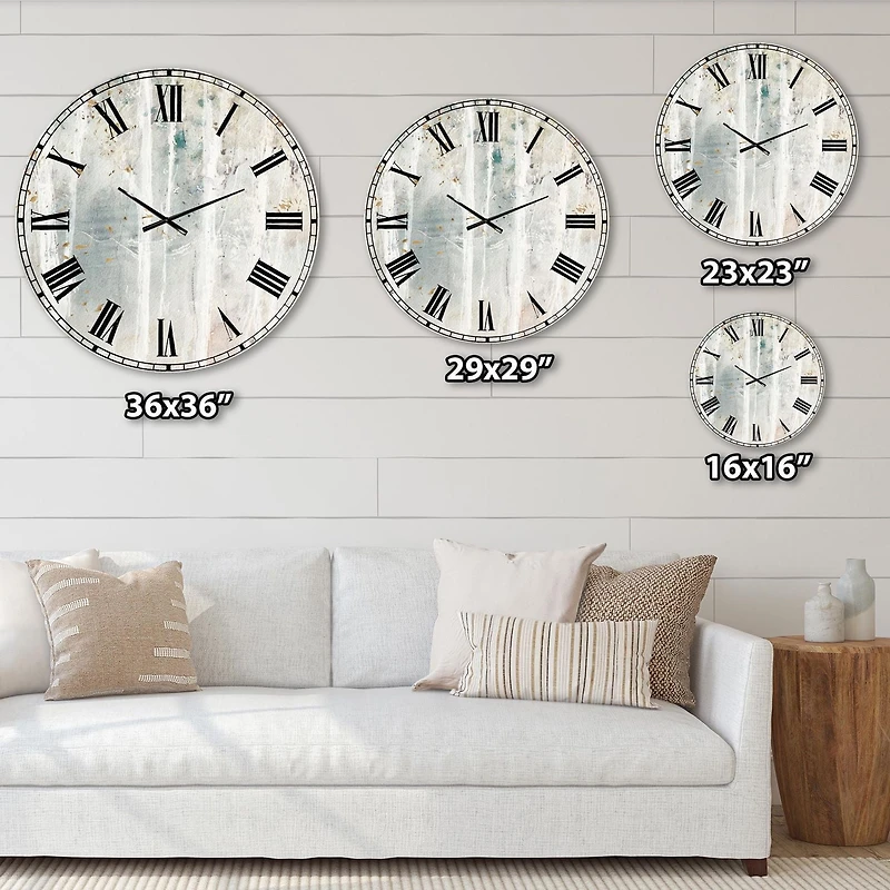 Designart 'A Woodland Walk into the Forest VI' Traditional wall clock