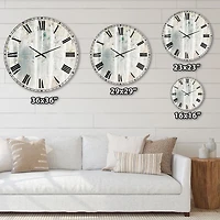 Designart 'A Woodland Walk into the Forest VI' Traditional wall clock