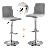 Hometrends Grey Fabric Bar Stool, Hometrends Fabric Bar Stool