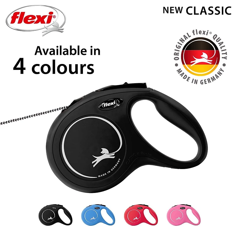 Flexi New Classic Cord Retractable Dog Leash 5m/16ft
