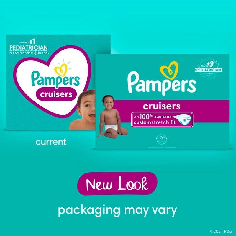 Couches Pampers Cruisers Taille 3-7, 70-140CT