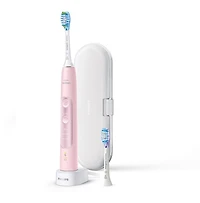 Philips Sonicare ExpertClean 7300 Rechargeable Electric Toothbrush with Bluetooth & Travel Case, HX9610, Pink