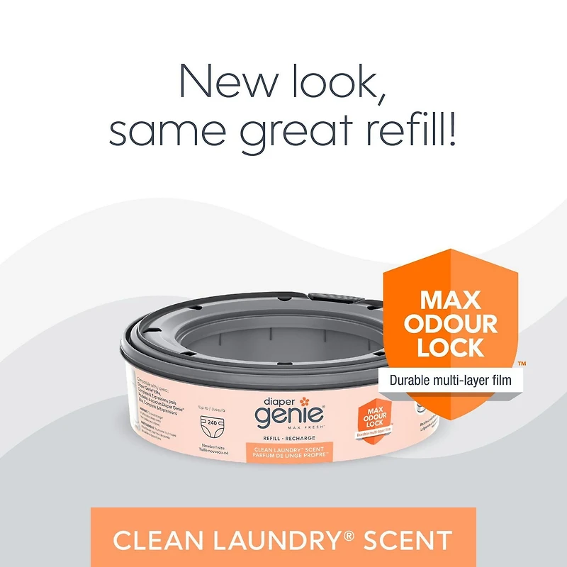 Recharges Diaper Genie Max Fresh Emballage de 3 recharges