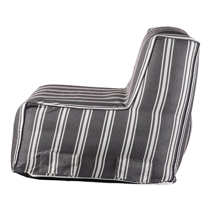 Chaise Gonflable Hometrends - bande grise
