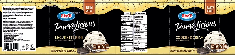 Abe's Parvelicious Cookie & Crème 1.65l Abe's Parvelicious Cookie & Crème 1.65l