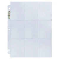 Ultra PRO Silver Series 9-Pocket Pages (100ct) for Standard Size Cards
