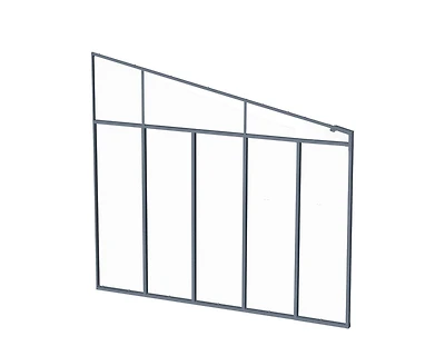 CANOPIA par PALRAM Paroi latérale de couverture de patio de 10 pieds - Gris