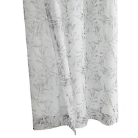 Loft Living Jennifer, panneau de rideau à oeillets diaphane avec imprimé botanique 52" x 95", gris
