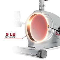 Sunny Health & Fitness Essentials Series Vélo couché magnétique intelligent avec connectivité Bluetooth améliorée Exclusive SunnyFit® App - SF-RB422003