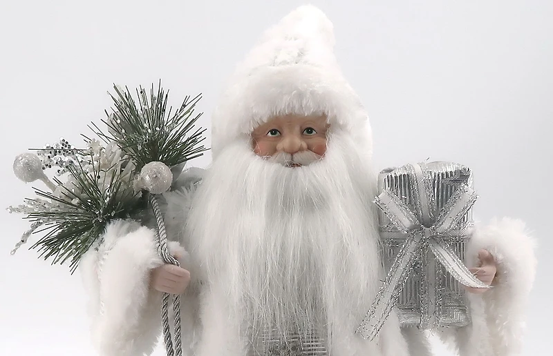 12IN SANTA-SILVER - FRENCH