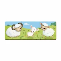 Janod - À partir de 3 ans - Puzzle Trionimo - 10 puzzles de 3 pièces - 30 pièces - Animaux - Carton FSC - Jeux de mémoire et d'association