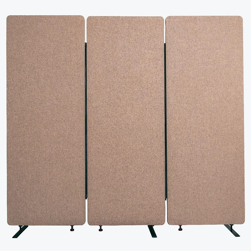 Luxor RECLAIM Acoustic Room Dividers - 3 Pack in Desert Sand