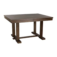 Topline Home Furnishings Dark Brown Dining Table