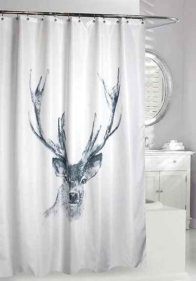 RIDEAU DE DOUCHE CERF DE L'ALBERTA
