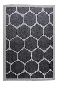 Tapis décoratif gris moderne Home Decor Inc – 152,4 x 213,4 cm, idéal pour les salons, les chambres et les entrées