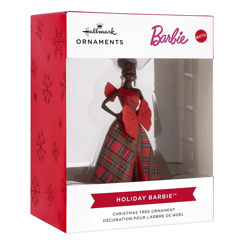 Décoration Hallmark de Noël, Barbie noire des fêtes 2025, Mattel