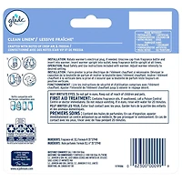 Glade Plugins® Air Freshener Oil Refill, Clean Linen, 5 Refills