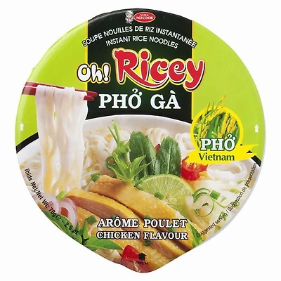 Oh! Ricey Chicken Flavour Rice Noodle Bowl