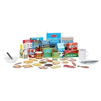Melissa & Doug Ensemble d'aliments de cuisine 58 pc set