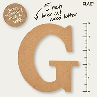 Plaid Bois Inachevé 5" Lettres Lettre en bois
