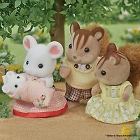 Calico Critters Hopper Kangaroo Family, Set of 4 Collectible Doll Figures