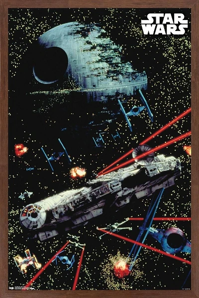 Star Wars: Saga - Space Battle Wall Poster, 22.375" x 34"