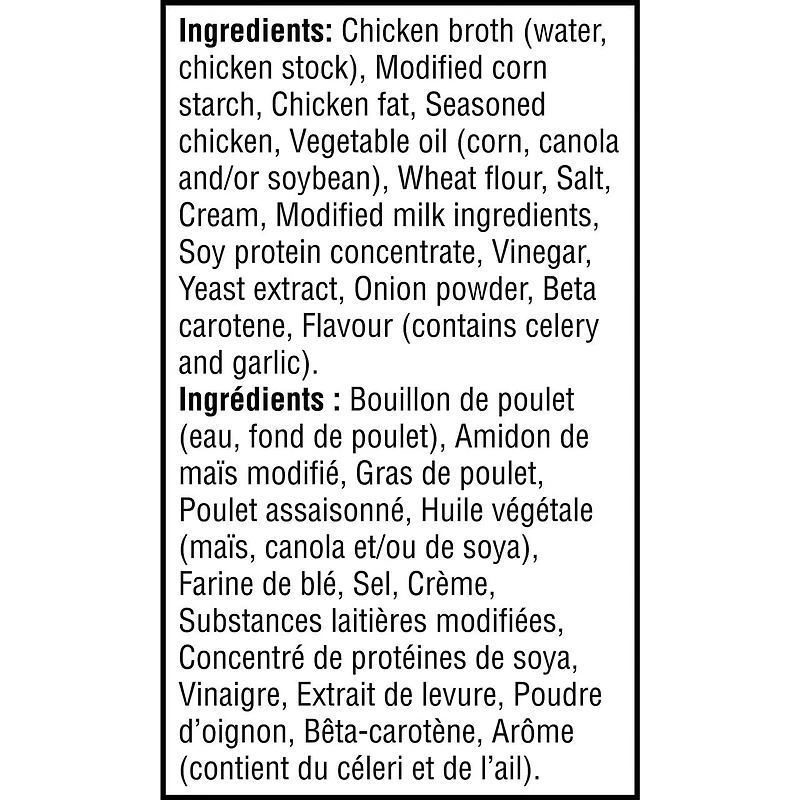 Soupe condensée Campbell'sMD, Crème de poulet, longue conservation 284 ml