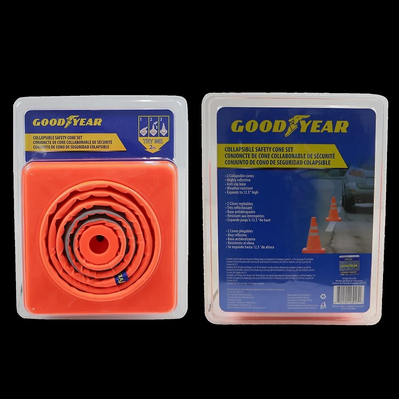 Goodyear Pop-up Safety Cones 2 pack, Pop-up Safety Cones 2 pack