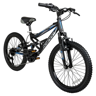 Hyper Bicycles 20" Shocker Mountain Bike. Kids Age Group 8-13, Black, Child, 20IN HYPER SHOCKER BOYS