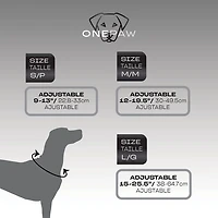 One Paw, Buffalo Plaid Nylon Dog Collar with Metal Buckle, Water Repellent, Multiple sizes