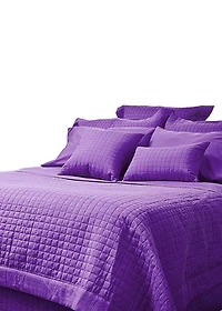 Gouchee Design Grid Microfiber Quilted Duvet Cover Set