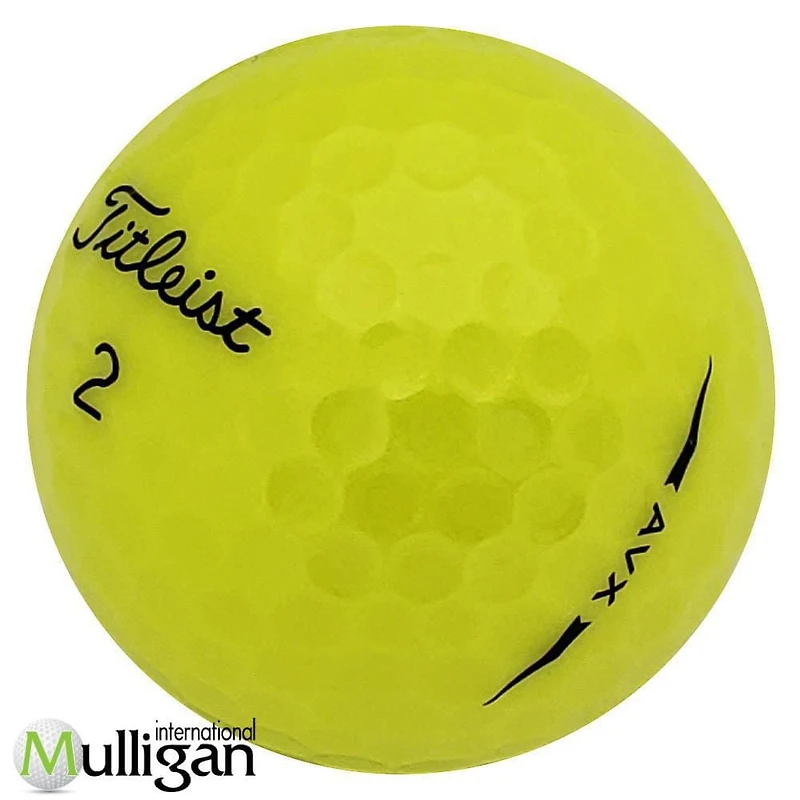 Mulligan - 12 balles de golf récupérées Titleist AVX 5A, Jaune