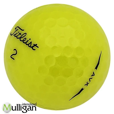 Mulligan - 12 balles de golf récupérées Titleist AVX 5A, Jaune
