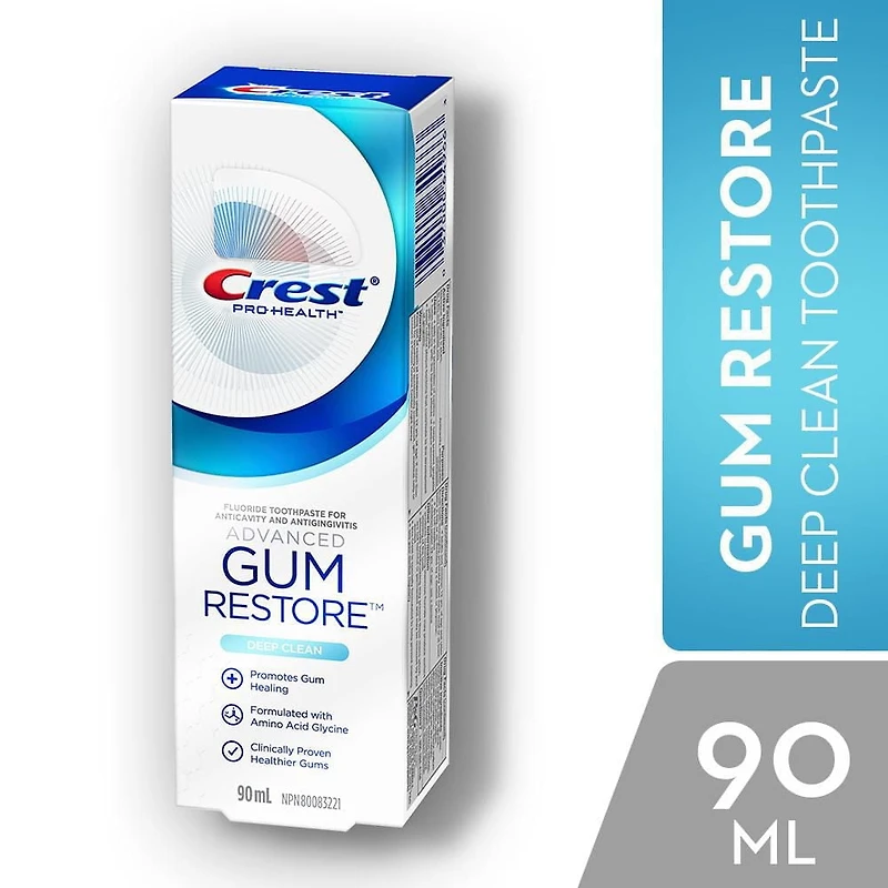 Crest Pro-Health Advanced Gum Restore Toothpaste, Deep Clean, 90mL