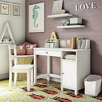 Abigail Kids Desk with Chair, White