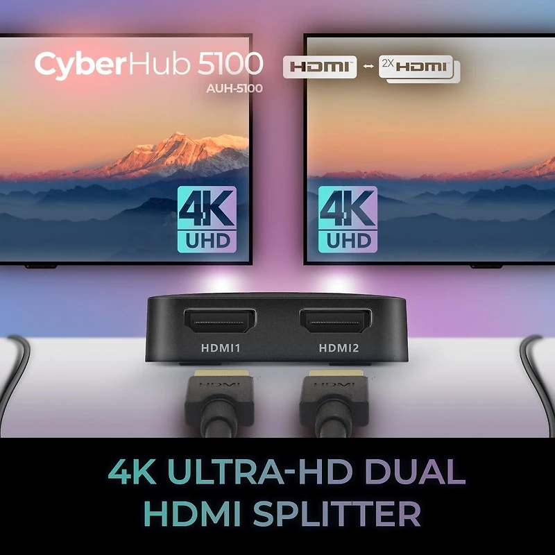 Adesso 2-Port HDMI Switch AUH-5100 – High-Speed Multi-Device Hub