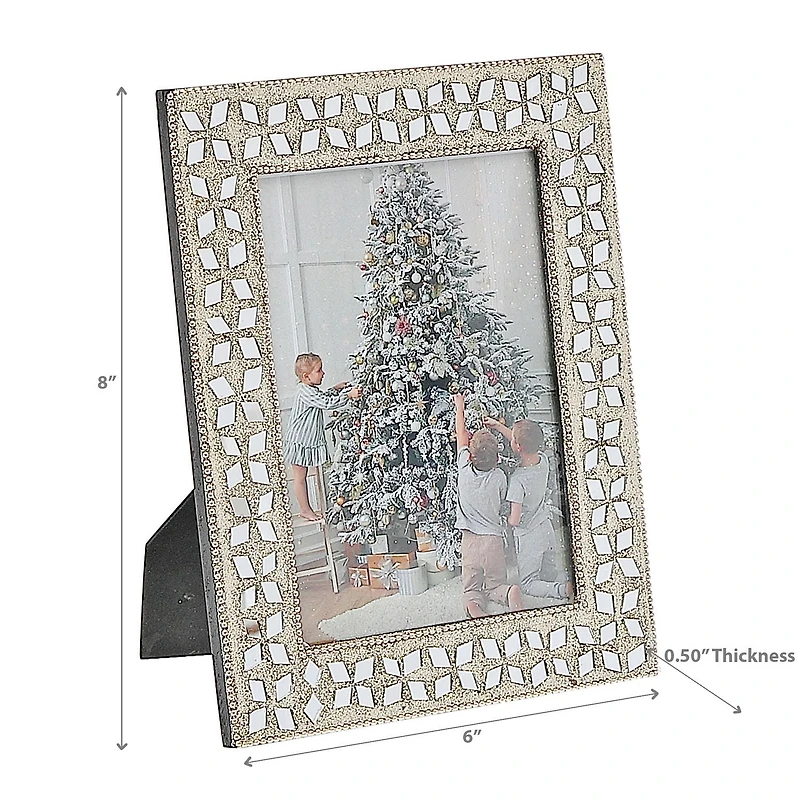 Christmas 4X6 "Cadre Photo Champagne Diamond