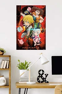 The Seven Deadly Sins - Characters Wall Poster, 22.375" x 34"